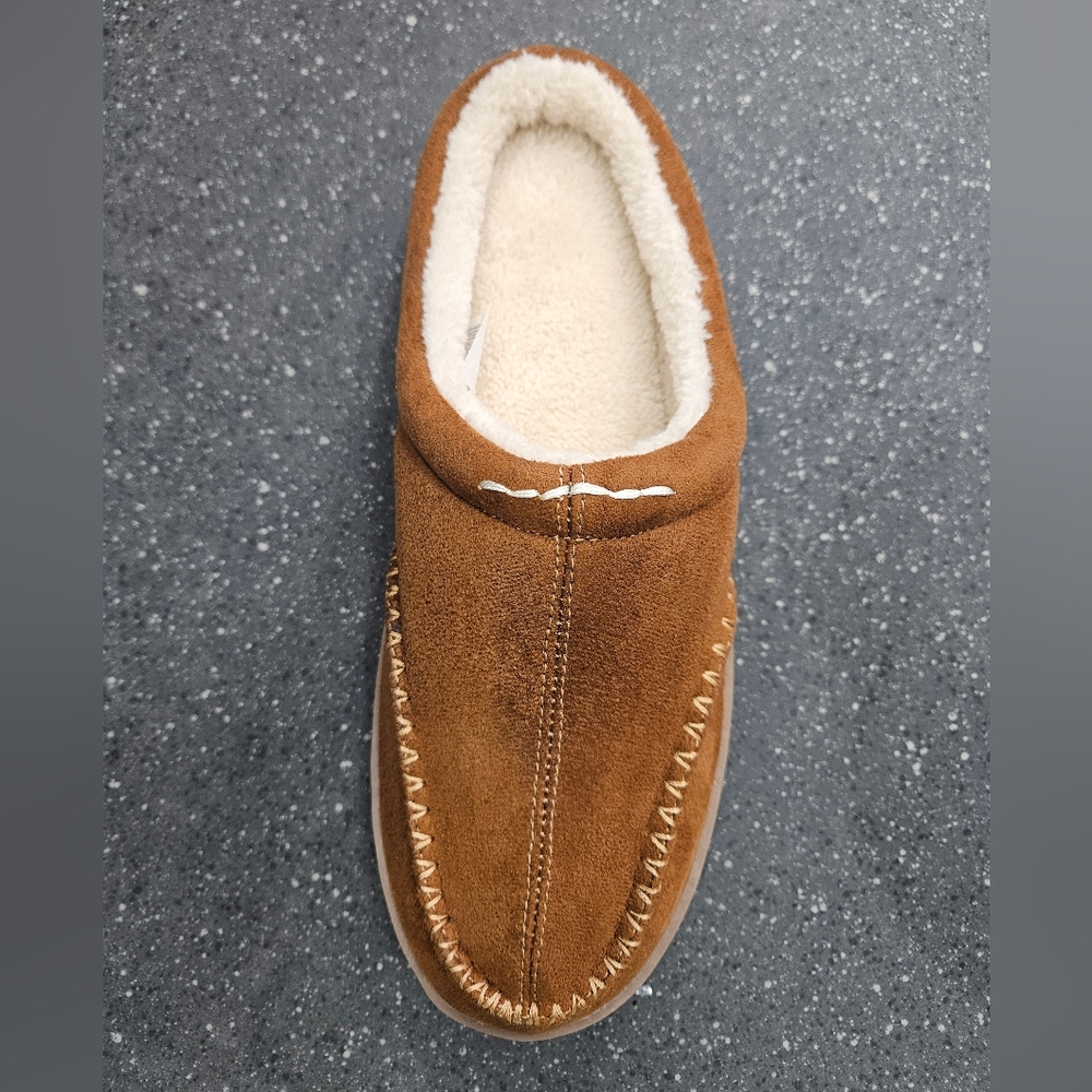 ​Dream Pairs Women's Moccasin Slippers - Chestnut Faux Suede Fur Lined NEW